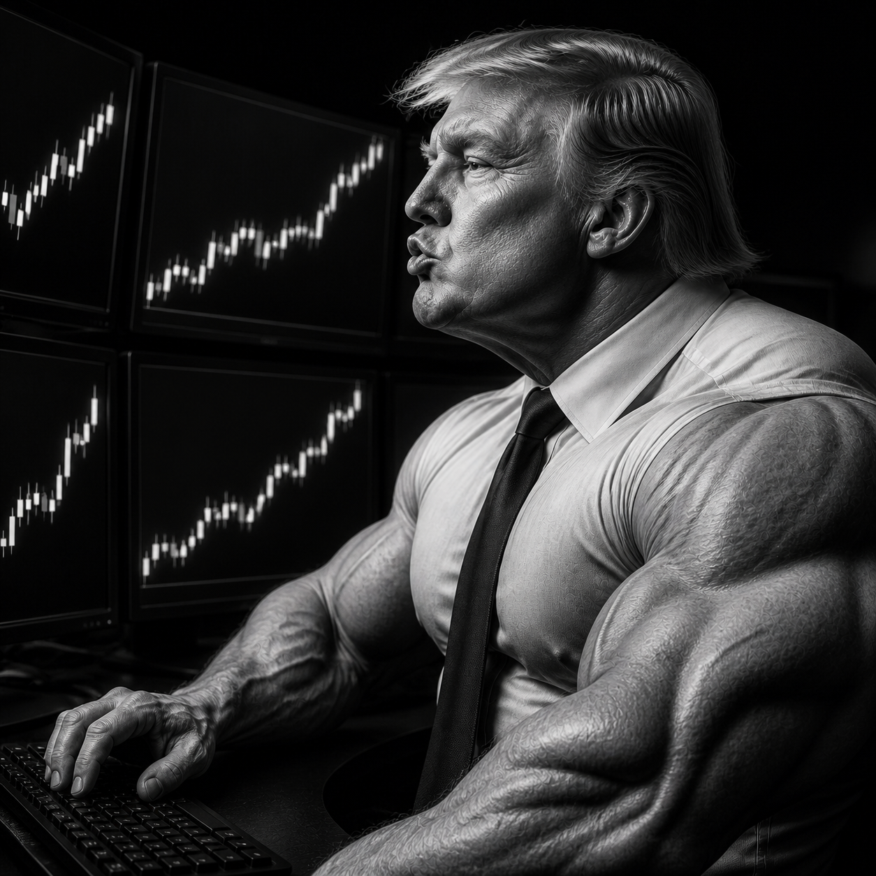Trumpmaxxing watching the market