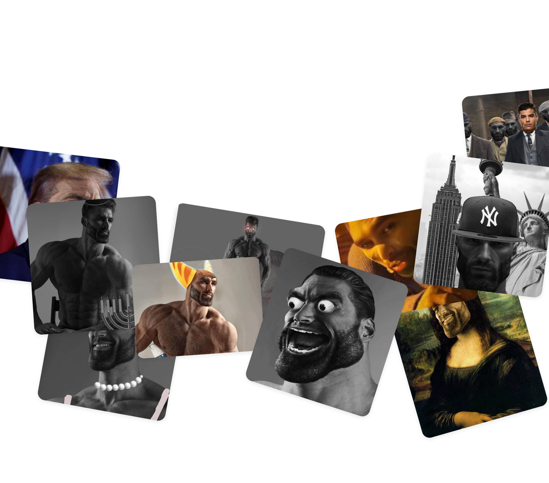 Trumpmaxxing meme culture collage
